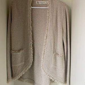 Zara Knit Beige/Gold thread Cardigan
